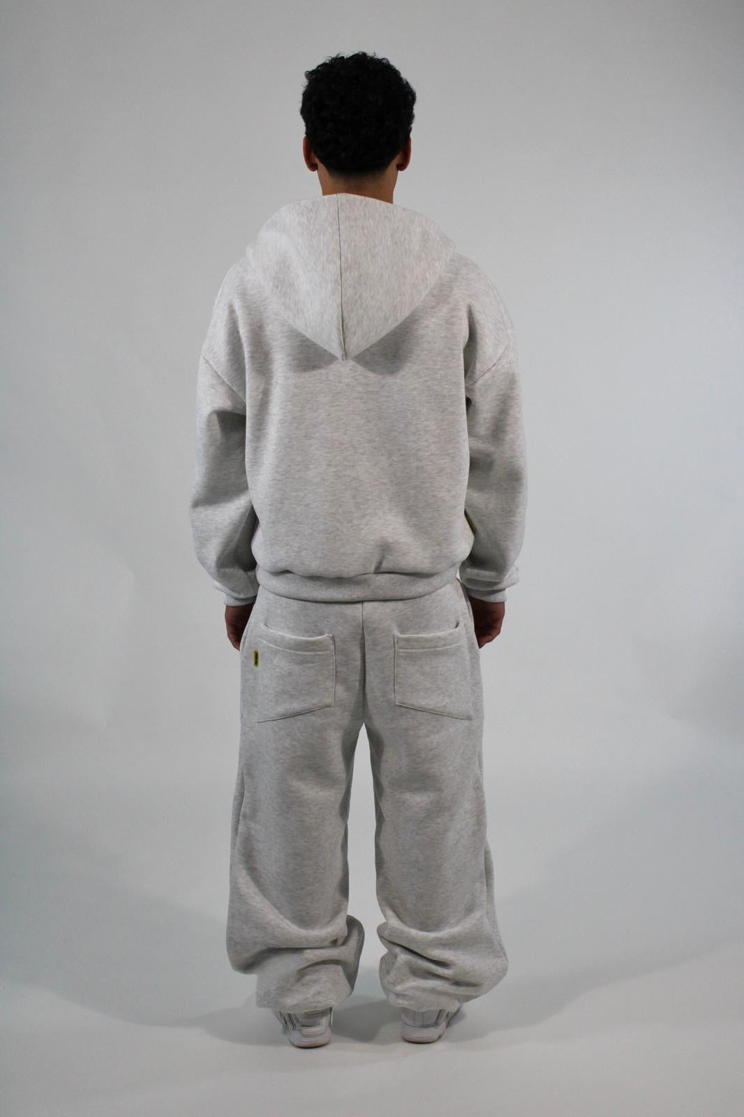 Grey Zip Hoodie