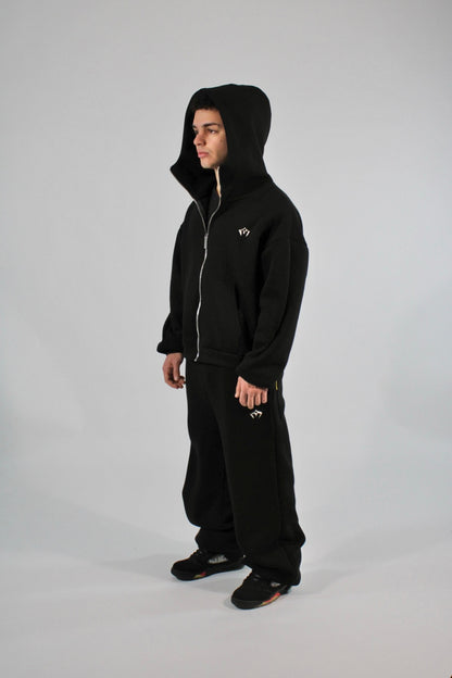 Black Zip Hoodie