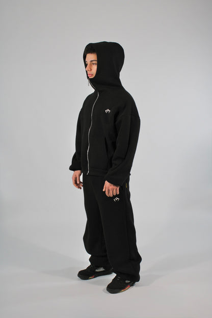 Black Zip Hoodie