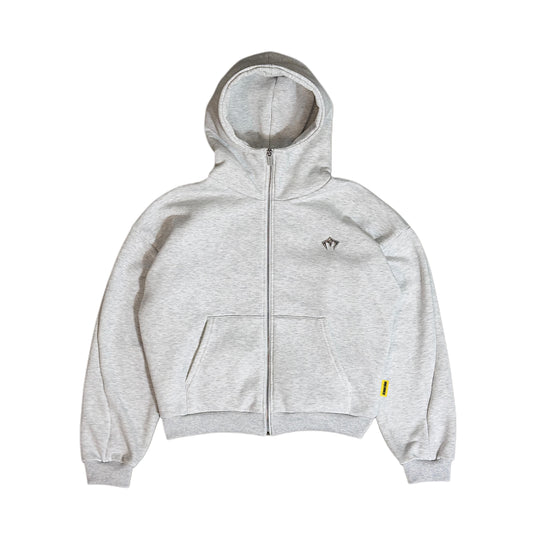 Grey Zip Hoodie