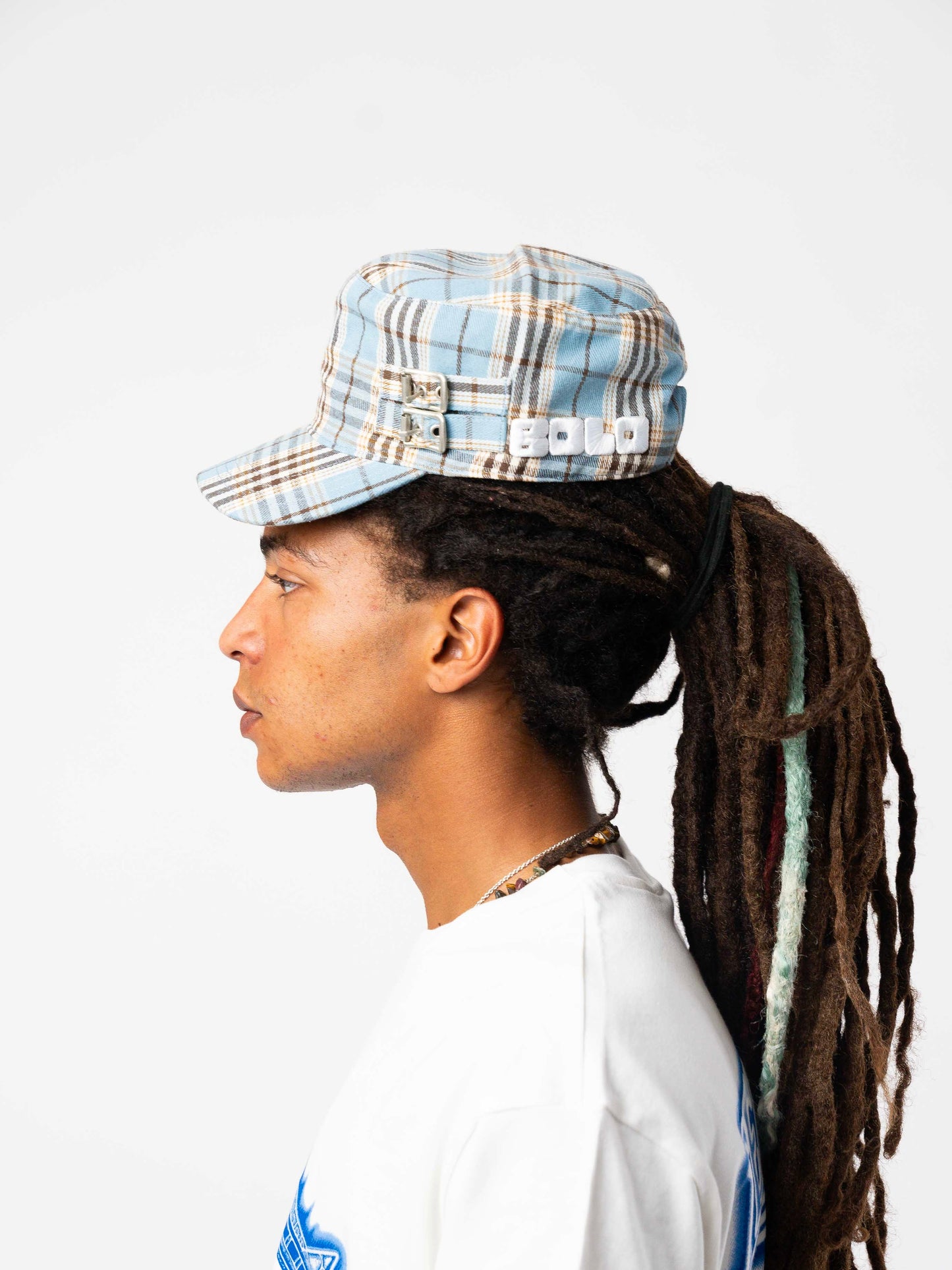 Light Blue Flat Cap