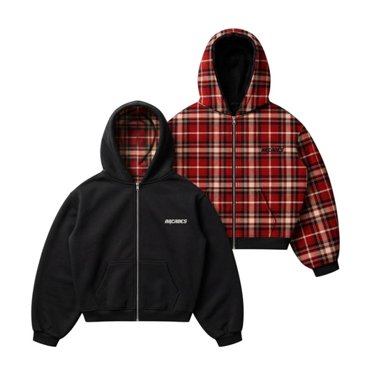 Reversible Black Hoodie