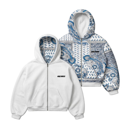 Reversible White Hoodie