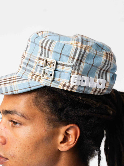 Light Blue Flat Cap