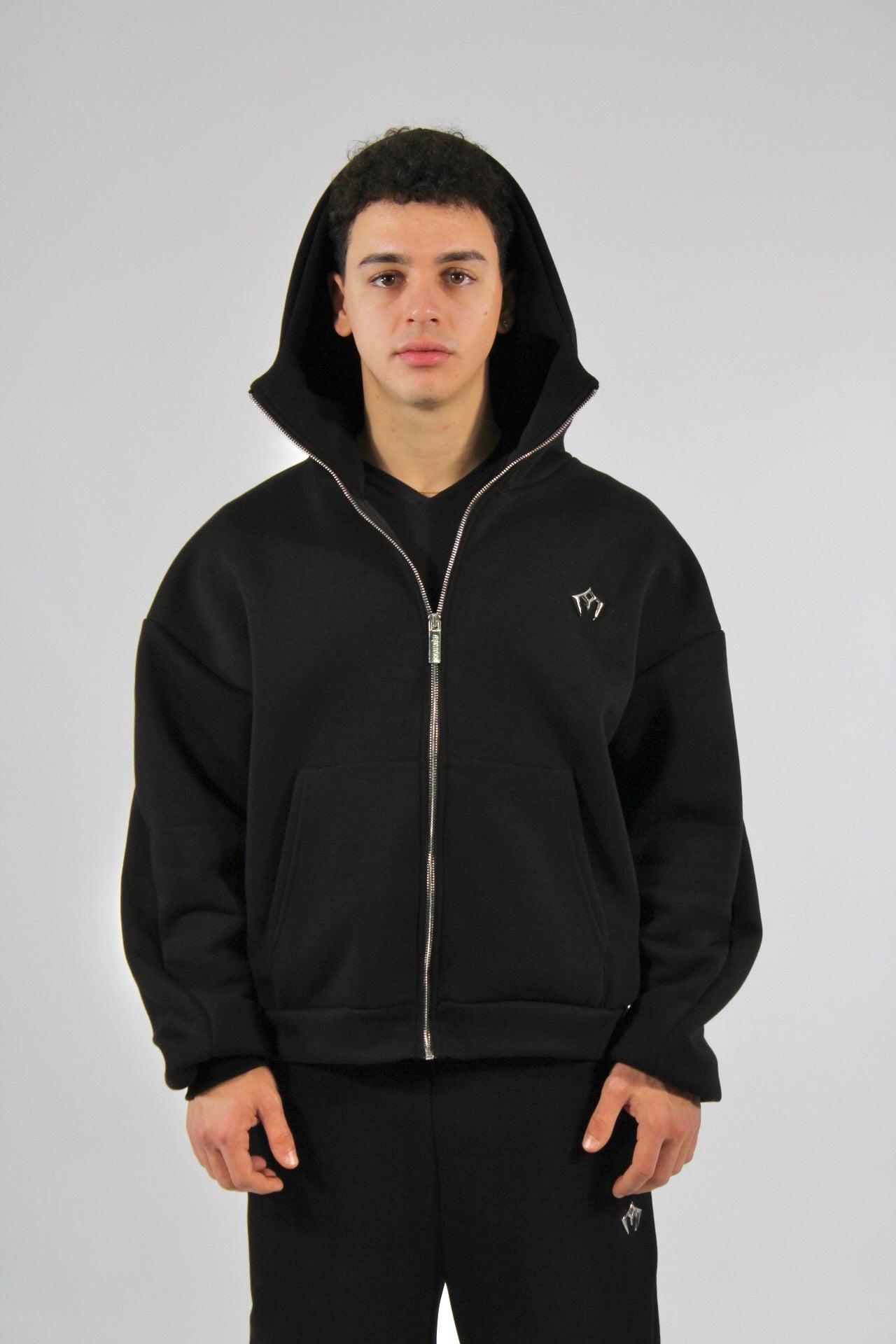 Black Zip Hoodie