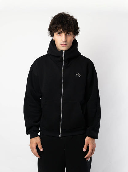 Black Zip Hoodie