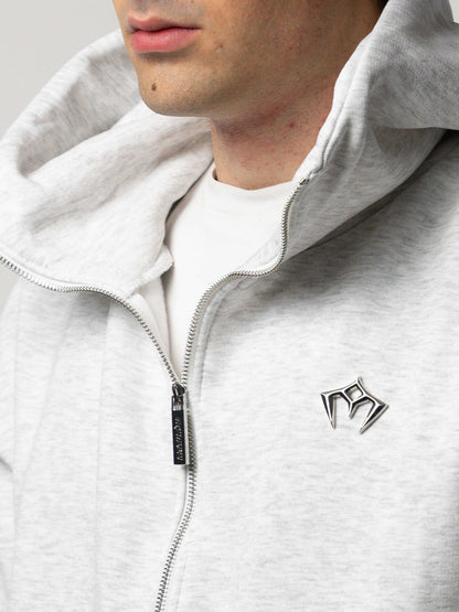 Grey Zip Hoodie