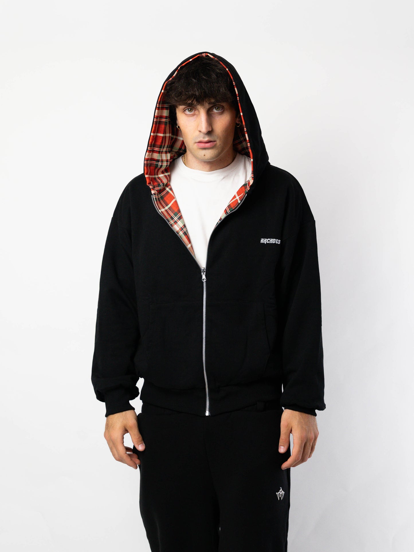 Reversible Black Hoodie