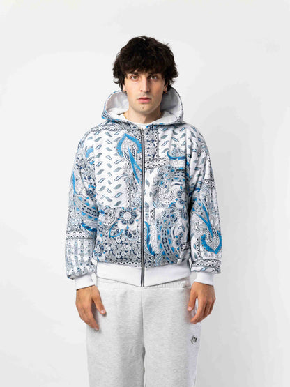 Reversible White Hoodie
