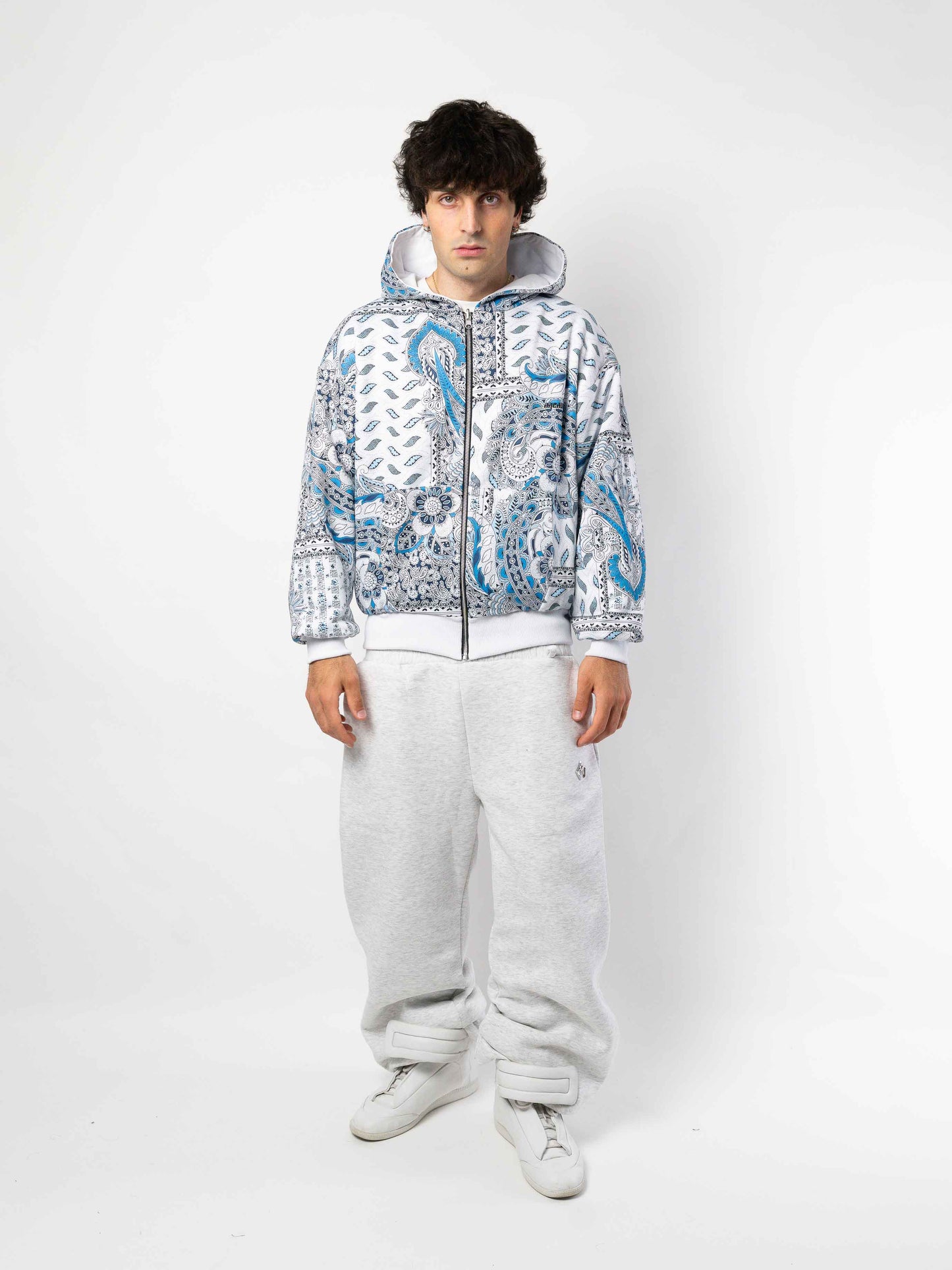 Reversible White Hoodie