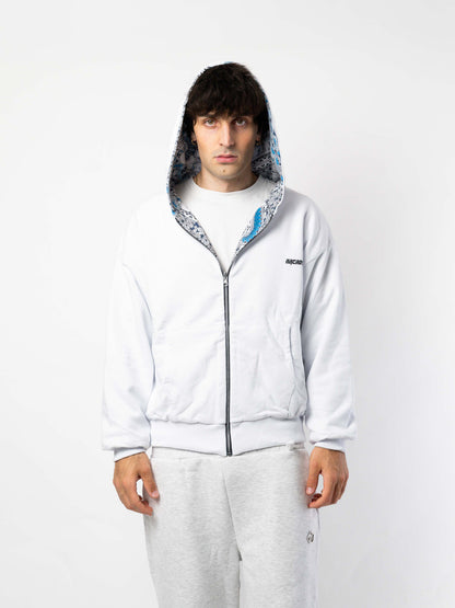 Reversible White Hoodie