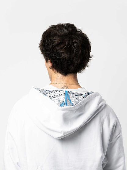 Reversible White Hoodie