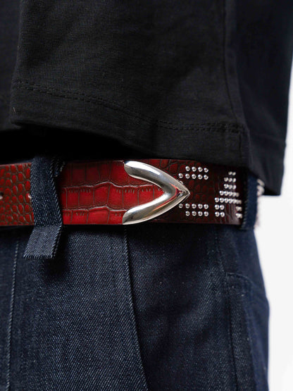 Red Croco Belt