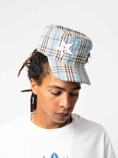 Light Blue Flat Cap