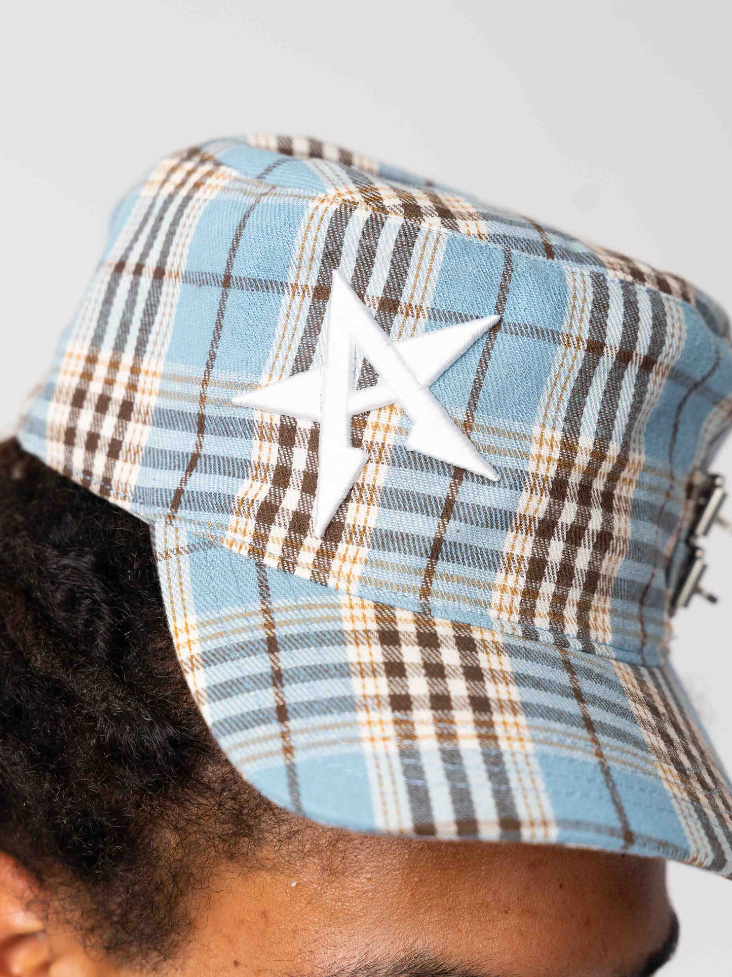 Light Blue Flat Cap