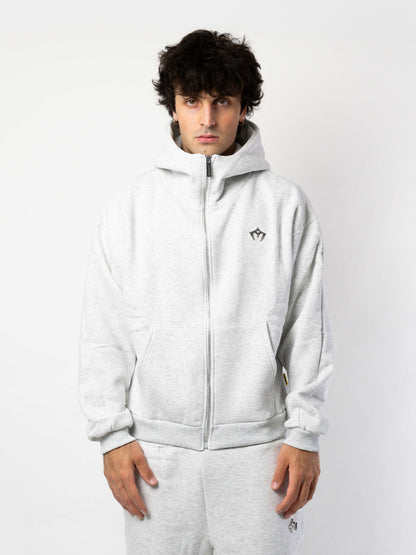 Grey Zip Hoodie