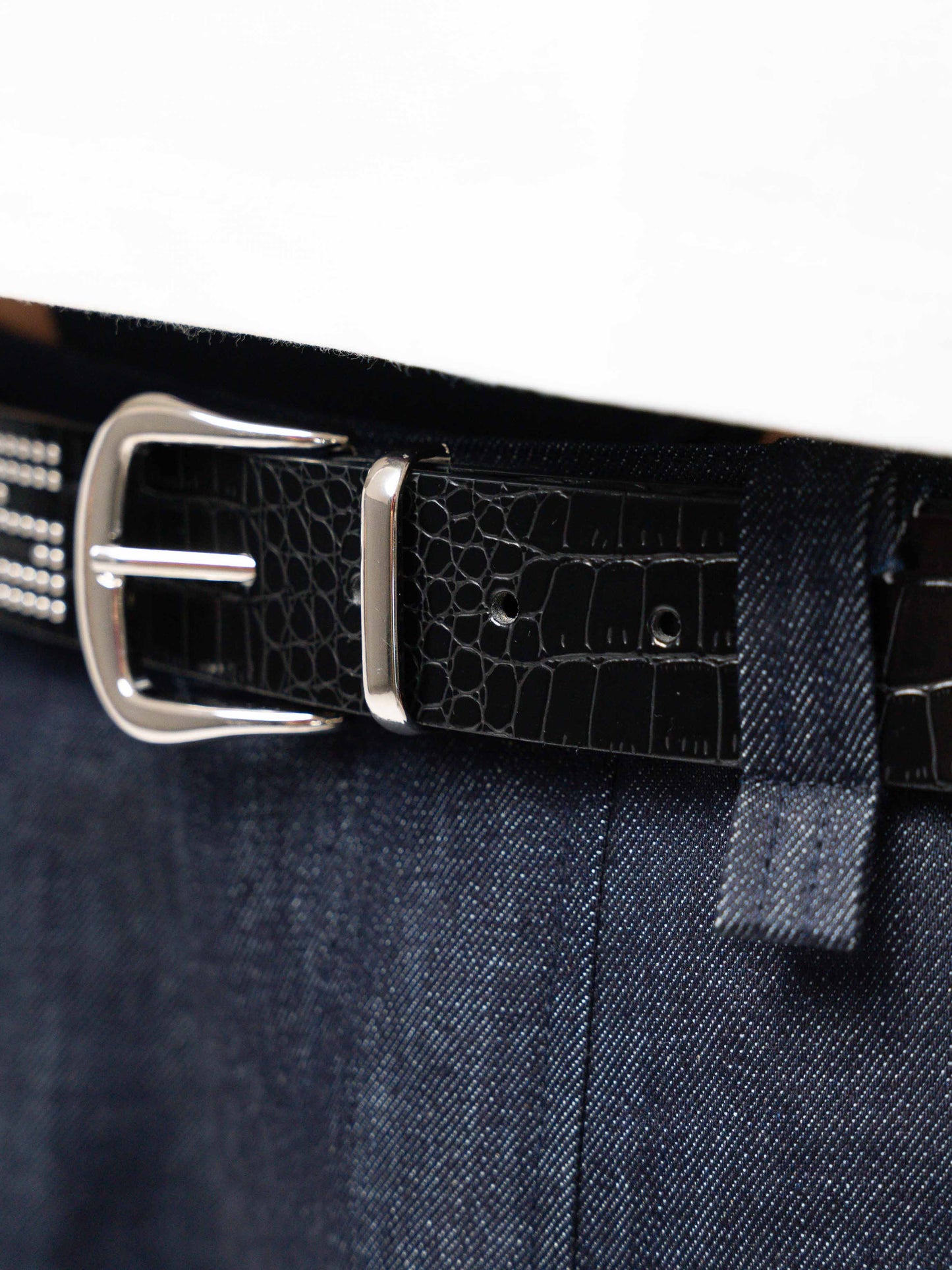 Black Croco Belt