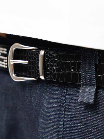Black Croco Belt