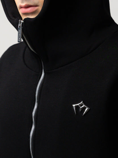 Black Zip Hoodie