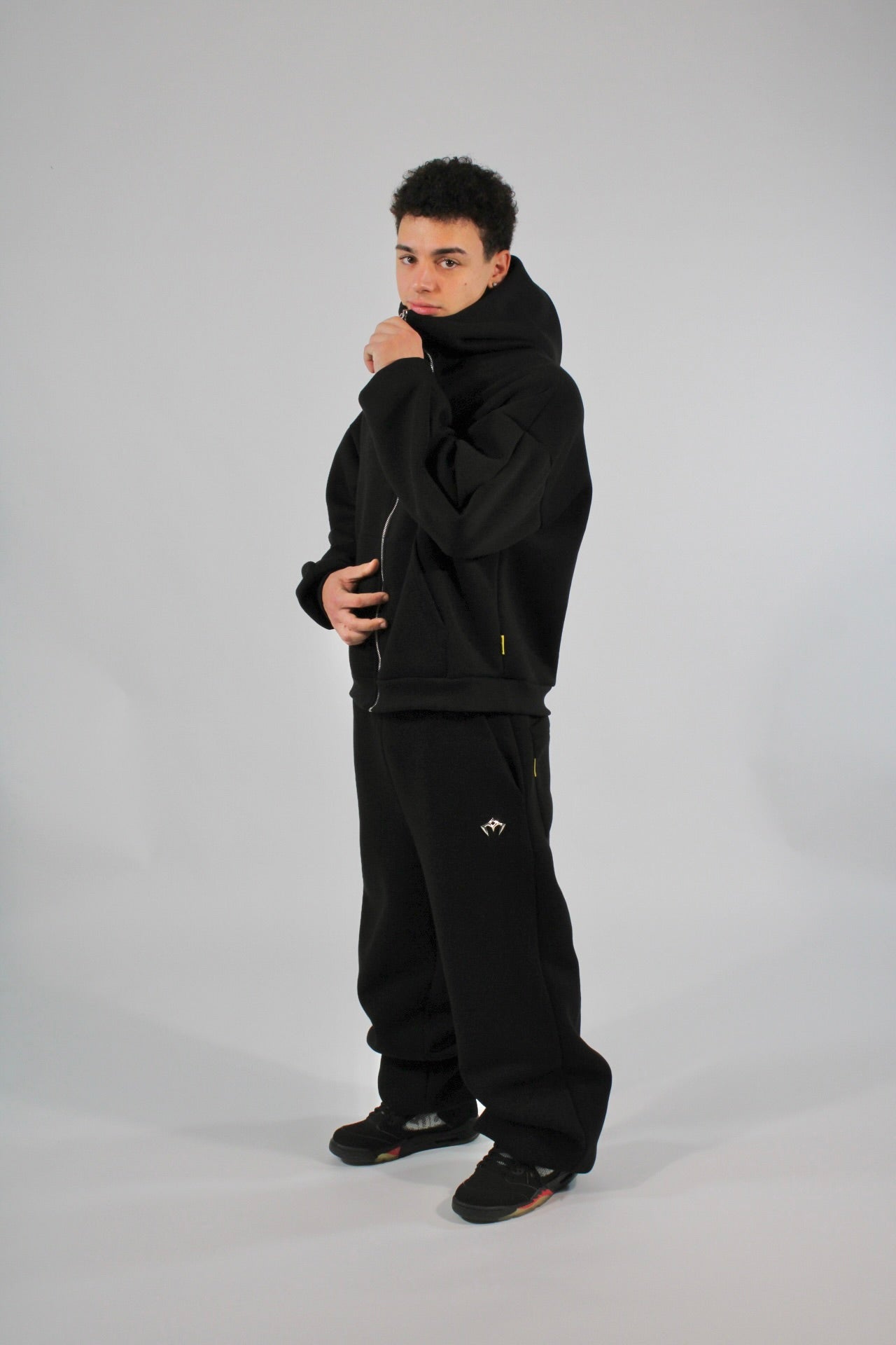 Black Zip Hoodie