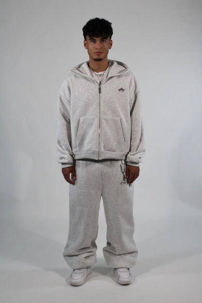 Grey Zip Hoodie