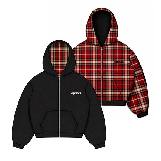 Reversible Black Hoodie