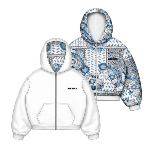 Reversible White Hoodie
