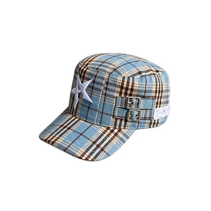 Light Blue Flat Cap