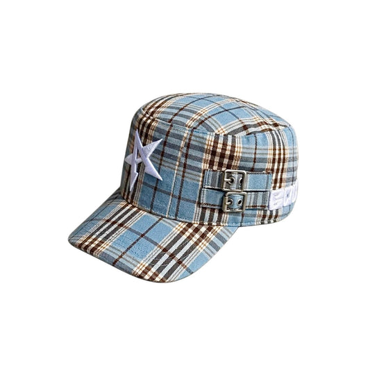 Light Blue Flat Cap